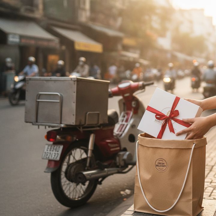 Giao bánh tận nơi nội thành