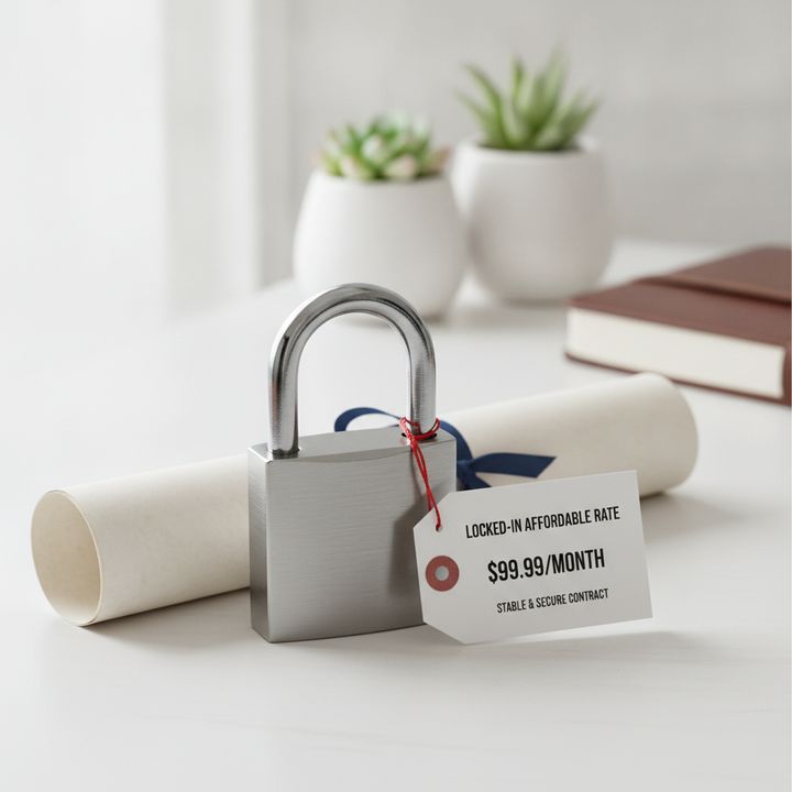 Giá khoá cố định khi gia hạn đúng hạn