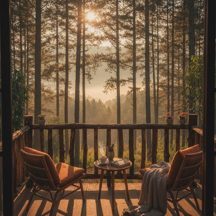 View rừng thông nguyên sinh